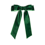 VELVET BOW CLIP