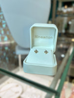 14kt GOLD & DIAMOND SIGNATURE CROSS STUDS