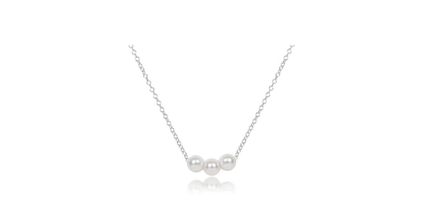 16" NECKLACE STERLING - JOY PEARL