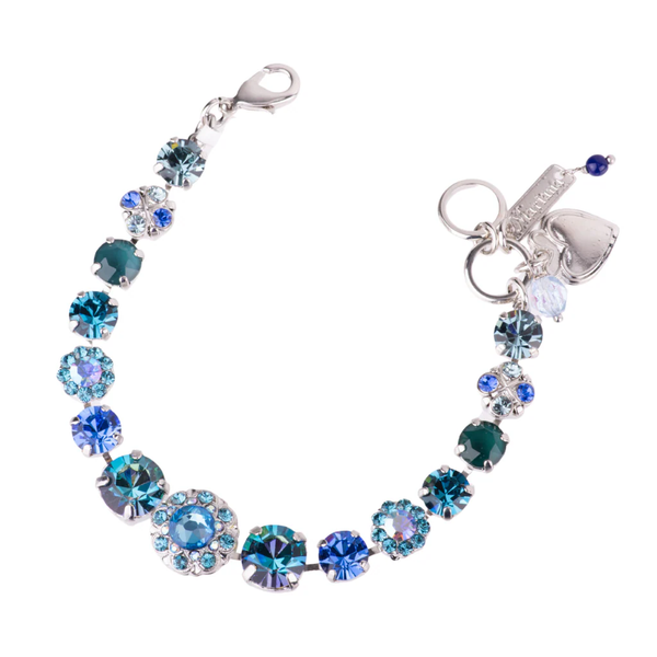 MIXED CLUSTER BRACELET - COUNTDOWN GOWN RHODIUM