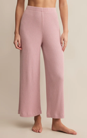 COASTLINE MINI RIB PANT - PINK PEARL