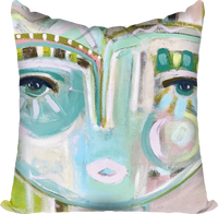 PENNY FOR YOUR THOUGHTS CHICA PILLOW 22X22