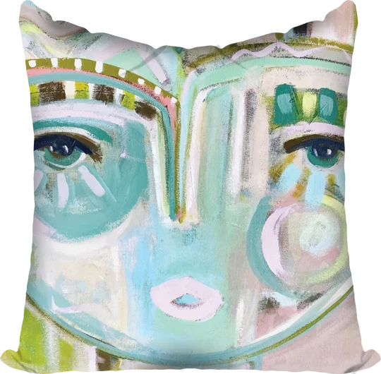 PENNY FOR YOUR THOUGHTS CHICA PILLOW 22X22