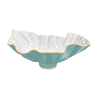 ENCANTO BLOOM MEDIUM BOWL TURQUOISE /WHITE