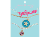 KIDS GRLPWR BAR NECKLACE SET OF 3