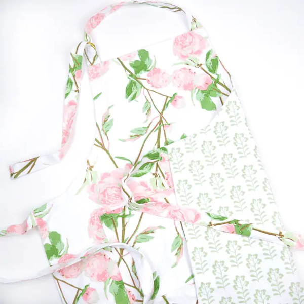 PEONIES REVERSIBLE APRON