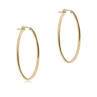 OVAL GOLD 2" HOOP SMOOTH