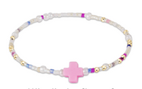 EGIRL HOPE UNWRITTEN SIGNATURE CROSS BRACELET - WITH SPRINKLES ON TOP