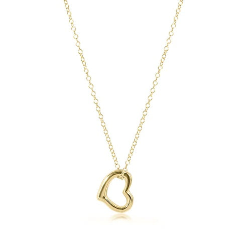 ENEWTON 16" NECKLACE GOLD LOVE GOLD CHARM