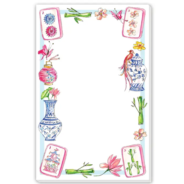 MAHJONG ICON BORDERED NOTEPAD