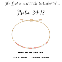 PSALM 34:18 MORSE CODE BRACELET