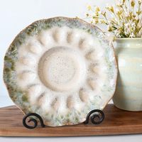 HANDCRAFTED EGG PLATTER - BOTANICAL
