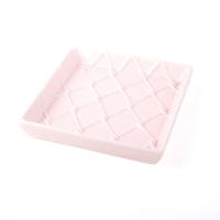 PINK TEXTURED BEVERAGE NAPKIN TRAY