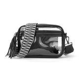 MERLIN CLEAR STADIUM CROSSBODY - BLACK