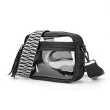 MERLIN CLEAR STADIUM CROSSBODY - BLACK