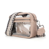 MERLIN CLEAR STADIUM CROSSBODY - DUSTY PINK