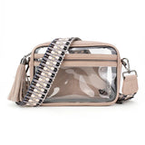 MERLIN CLEAR STADIUM CROSSBODY - DUSTY PINK