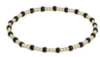GAMEDAY HOPE SINCERITY PATTERN 2MM BRACELET - ONYX