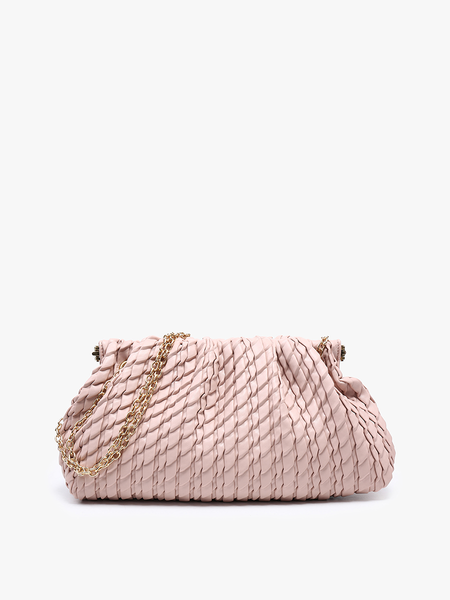 RUTHIE WOVEN SATCHEL PINK