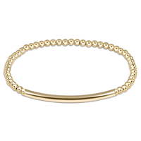 CLASSIC GOLD 3MM BEAD BRACELET - BLISS BAR SMOOTH