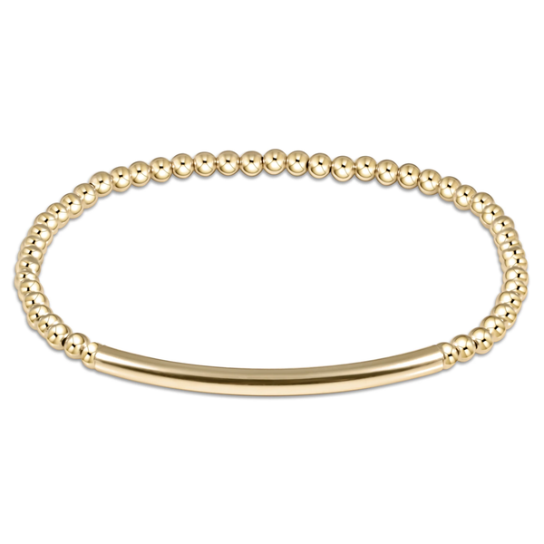 CLASSIC GOLD 3MM BEAD BRACELET - BLISS BAR SMOOTH