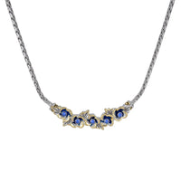 HYDRANGEA TWO TONE NECKLACE 16"