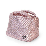 TINY HANDWOVEN TOTE - METALLIC PINK