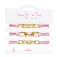 BRACELET HAIR TIES PINK