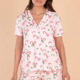 PEPPERMINT HEARTS PJ SHORTS SET
