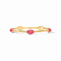 IVY STONE BANGLE GOLD IRIDESCENT RASPBERRY