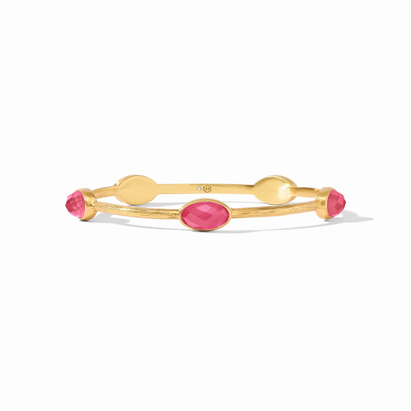 IVY STONE BANGLE GOLD IRIDESCENT RASPBERRY
