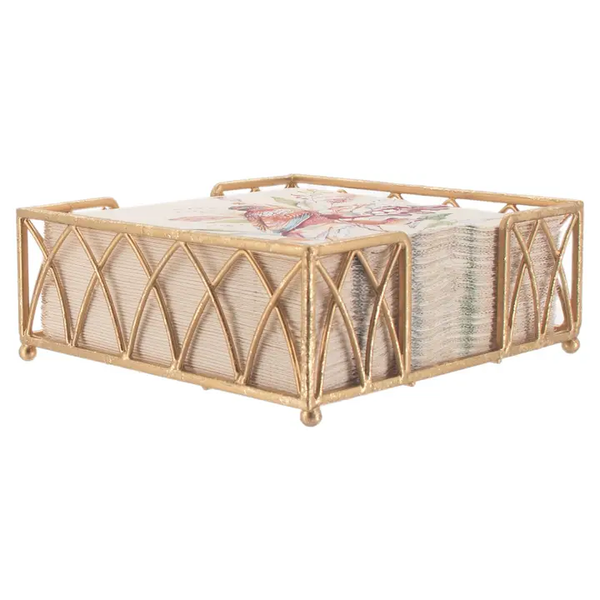 ARCH LUNCH NAPKIN CADDY - GOLD LEAF