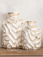 GOLD LEAF VASE