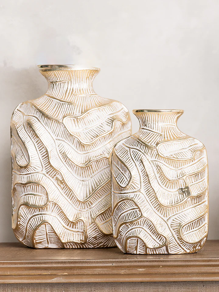 GOLD LEAF VASE