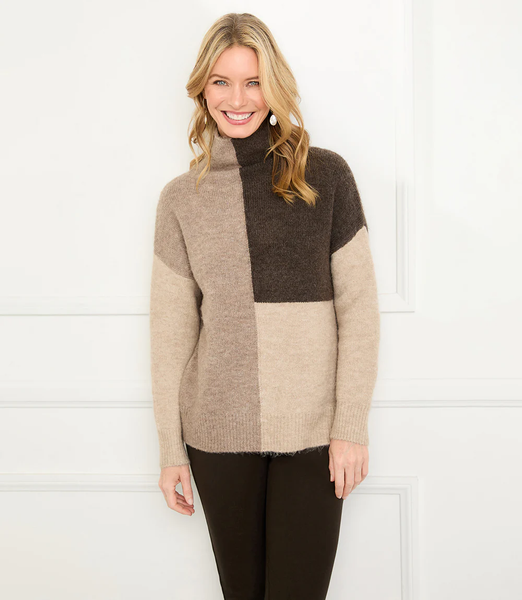 NEUTRAL COLORBLOCK SWEATER