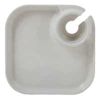 FANCY PLATES SET/4 - WHITE