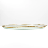 GOLD/GLASS SERVING PLATTER