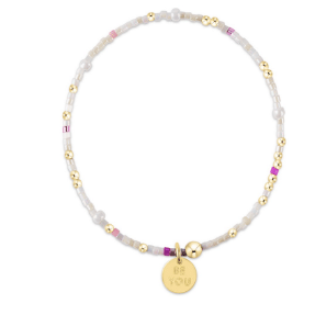 EGIRL HOPE UNWRITTEN BE YOU DISC BRACELET - WITH SPRINKLES ON TOP