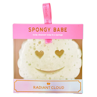 SMILEY FACE BATH SPONGE - RADIANT CLOUD