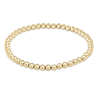 EXTENDS - CLASSIC GOLD 4MM BEAD BRACELET