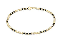 GAMEDAY HOPE JOY PATTERN 2MM BRACELET - ONYX