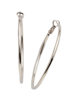 DREAMS HOOP EARRINGS PALLADIUM SILVER