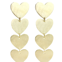 SYLVIE HEART 18K EARRINGS