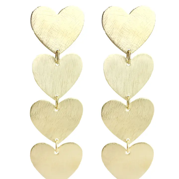 SYLVIE HEART 18K EARRINGS