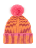 CHRISTIE BEANIE - ORANGE/PINK