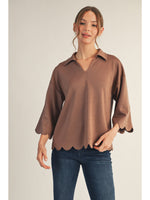 FUN FLAIR TOP - MOCHA MOUSSE
