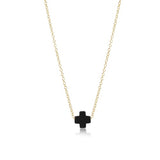 ENEWTON SIGNATURE CROSS 16" NECKLACE GOLD