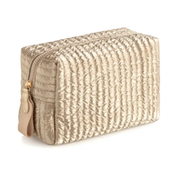 LOGAN LARGE BOXY COSMETIC POUCH - GOLD