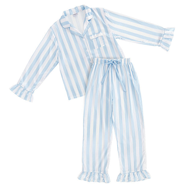 LIGHT BLUE STRIPE PJ SET