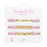 BRACELET HAIR TIES PINK